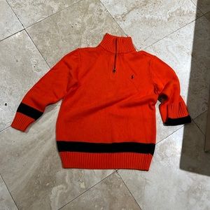 Polo by Ralph Lauren Orange and Black sweater